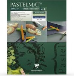 NO.5 Green Label Pastelmat Pad Coloured Card Assorted Colours 360GSM 24X30CM 12 Sheets