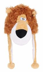 Children's Cute Wild Animal Themed Designs Novelty Plush Hats - Assorted Designs Lion