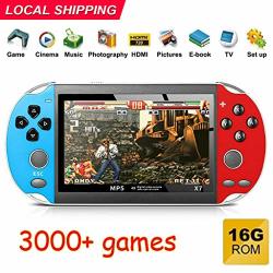 3000+ Games 16G Rom X7 Psp Console Hand Game Machine Console 4.3 300 Built-in Games