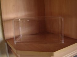 Stunning Very Rare Crystal Clear Acrylic Display Case With Base Scale 1 24 New In Box Garenteed
