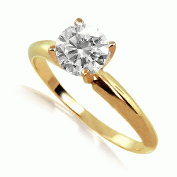 1 Carat White Diamond Ring In 14k White Or Yellow Gold