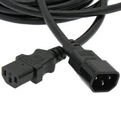 12Ft Power Extension Cord C13 to C14 Black/SJT 14/3-12PK