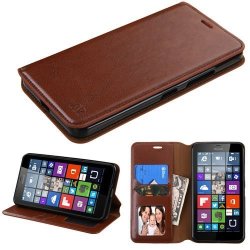 Asmyna Carrying Case For Microsoft Lumia 640 XL - Retail Packaging - Brown