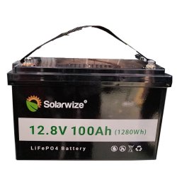 Solarwize Battery Lithium Iron 12.8 Volts 100 Ah