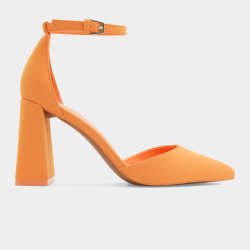 Women&apos S Orange Heeled Dress Shoes