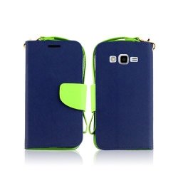 Samsung Galaxy Grand Prime Case - Wydan Tm Credit Card Wallet Style Case Cover For Samsung Galaxy Grand Prime - Blue On Green W