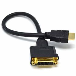 Sala-store - 30CM HDMI To Dvi 24+5 Adapter Cable Black M f HDMI Male To Dvi Female Video Adapter Cord For PC Hdtv Lcd DVD