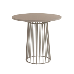 Wire Dining Table - Sandpaper Black