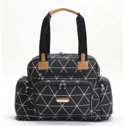 My Collection Prisma Digital Leather fabric Diaper Bag