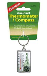 Coghlan's Coghlans - Zipper Pull Thermometer & Compass