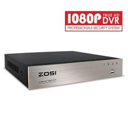 ZOSI 8CH Full 1080P High Definition Hybrid 4-IN-1 HD Tvi Dvr Video Recorder Cctv Network Motion Detection For Surveillance Security Camera System Real Time