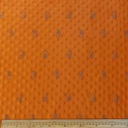 Plush Fleece PORCUPINE-7 Orange 150CM Fabric