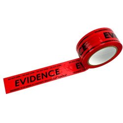 Crime Scene Red Evidence Box Sealing Tape