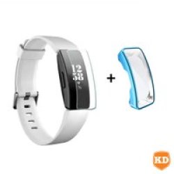 Generic Fitbit Inspire hr Tpu Silicone Protective Case - With Glass Screen Protector
