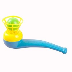 Classic Retro Floating Ball Toy Blowing Ball Game for Kids Random Party Favors for Children Juesi Blow Pipe and Ball Toy