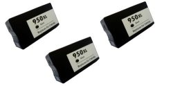Speedy Inks - 3PK Remanufactured Replacement For Hp 950XL CN045AN Hy Black Ink Cartridge With Pigment Ink For Use In Officejet Pro 251DW 276DW 8100 8600 8610 8620 8630