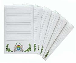 King Irish Coat Of Arms Notepads - Set Of 6