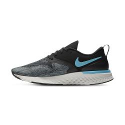 Nike Men's Odyssey React 2 Flyknit Black blue Shoe