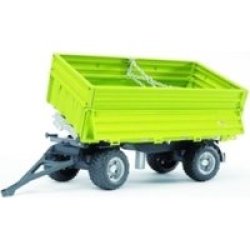 Bruder Fliegl Three Way Tipping Trailer With Removeable Top 1:16