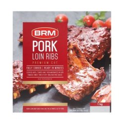 Brm Pre-cooked Bbq Pork Loin Rib 1KG