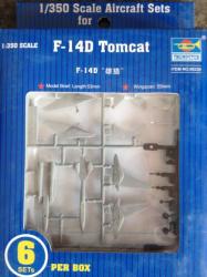 Trumpeter - F-14d Tomcat Aircraft Sets For Aircraft Carrier 1:350 Scale - Plastic Model Kit