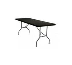 1.8M Black Folding Trestle Table - Set Of 5