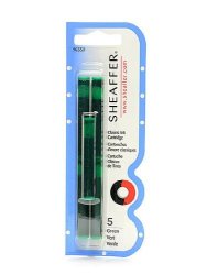 Sheaffer Calligraphy Ink Cartridges Green Pack Of 4