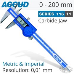 Dig. Caliper 200MM 0.03MM Acc. Tct Jaws S steel 0.01MM Res.