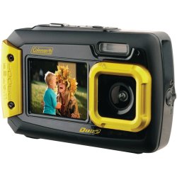Coleman DUO2 2V9WP-Y 20 Mp Waterproof Digital Camera With Dual Lcd Screen Ye...