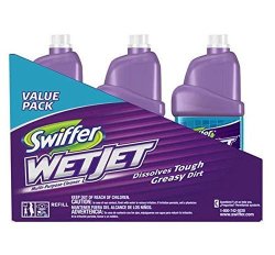 Swiffer Wetjet Spray Mop Floor Cleaner Multi-purpose Solution Febreze Lavender & Vanilla Comfort Scent 42.2-OUNCE Pack Of 3
