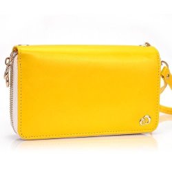 Kroo Clutch Wristlet Purse For Nokia Lumia 925 - Frustration-free Packaging - Yellow
