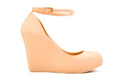 Deals on Urban Zone Jelly Wedge - Nude 