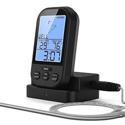 Digital Probe Thermometer Ixaer Smoking Thermometer Barbecue Thermometer Oven Thermometer Kitchen Thermometer Fodd Thermometer Black