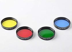 Gosky Telescope Filter Set Of 2INCH Four Color Filters Kit For Telescope Eyepiece
