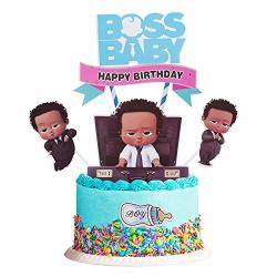 Pink and Black African American Sassy Boss Baby Girl EDIBLE Cake Topper  Cupcakes, Boss Girl Briefcase | Edible Party Images