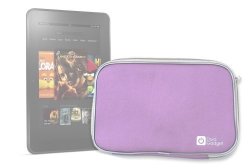 Duragadget Protective Pink Water Resistant Neoprene Case cover For Kindle Fire HD 8.9 & Kindle Fire HD 8.9 4G