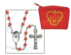 Catholic Confirmation Rosary & Zipper Case