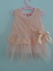 Lace Party Dress With Bow 18 - 24 Mths On