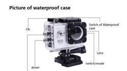 1080P Sports Action Camera H.264 2-INCH Screen Wole And Stock