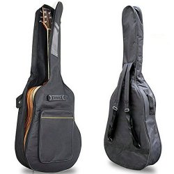 Gosono 41" Acoustic Guitar Double Straps Padded Guitar Soft Case Gig Bag Backpack