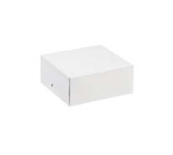 Cake Or Takeaway Box - 10 Units - White - 13 X 13 X 5
