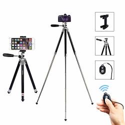 Phone Tripod Ashanks 43 Inch Lightweight Cell Phone Tripod Kit With Bluetooth Remote And Phone Adapter For Smartphone Iphone 8 PLUS Samsung Huawei Gopro Camera