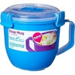 Sistema Small Soup Mug To Go 565ML - Blue