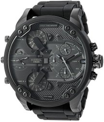 Diesel Men's 57MM Mr. Daddy 2.0 Quartz Stainless Steel And Silicone Chronograph Watch Color: Black Model: DZ7396