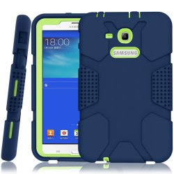 Hocase Galaxy Tab E Lite 7.0 2016 Case Rugged Heavy Duty Kids Proof Protective Case For Galaxy Tab E Lite 7.0 SM-T113NDWAXAR SM-T113NYKAXAR - Navy