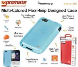 Promate AKTON-Q5 Blackberry Q5 Multi-colored Flexi-grip Designed Case Colour: Black