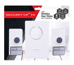 Wireless Door Chime 120M With 2 X Transmitters