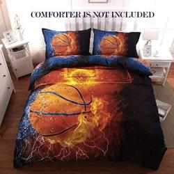 Giveuwant 3d Sports Basketball Duvet Cover Set Twin 59x83 Inch 2
