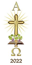 Cross Bible & Vines Pascal Easter Candle - 100 X 400MM