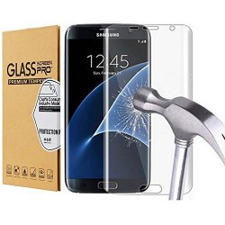 Galaxy S7 Edge Screen Protector Samsung Galaxy S7 Edge Screen Protector Bubble Free Full Coverage 3D Curved Tempered Glass Screen Cover For Samsung S7 Edge